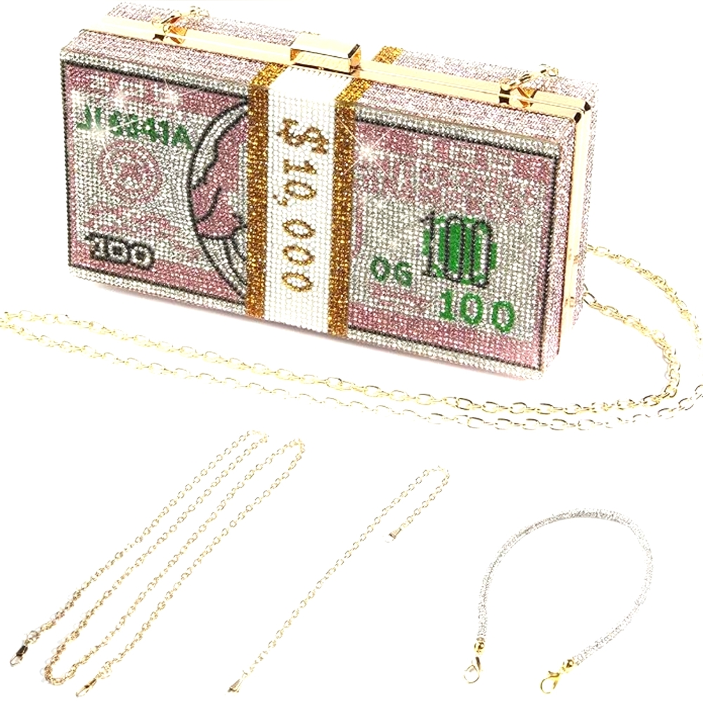 Beautiful Rhinestone $10,000 Purse ( more colors available)